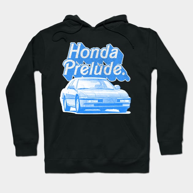 Honda Prelude (Blue) /// Original Retro Design Hoodie by DankFutura